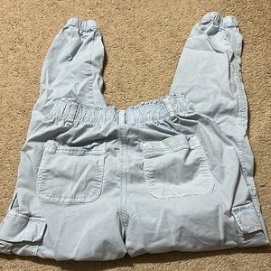 American Eagle Light Blue Cargo pants 4 long